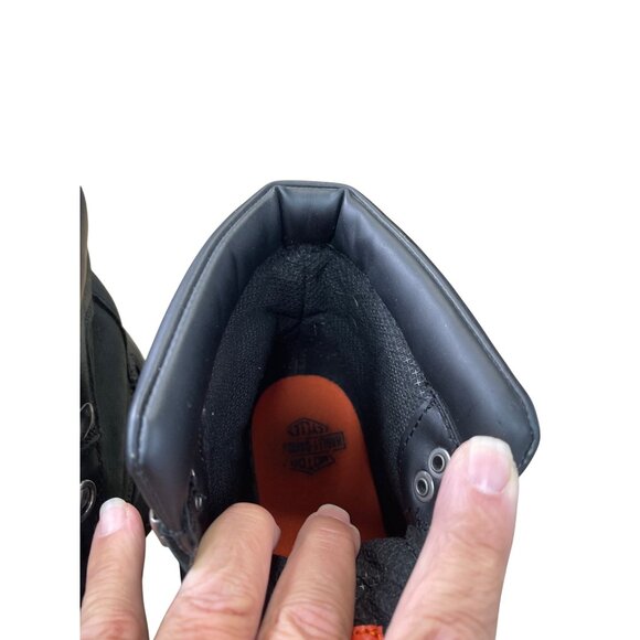 Harley-Davidson Mens Black Leather Ankle Riding Boots Size 8.5M SKU 9022 - Picture 10 of 16